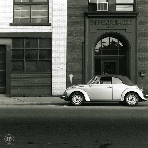 Smith Davidson & Lecky Building with Volkswagen Beetle Cabriolet, Homer Street, Vancouver, 1985 (Limited Edition Print)