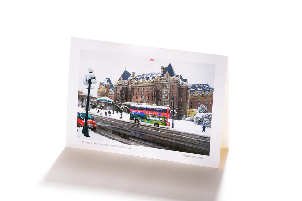 Winter at the Empress Hotel, Victoria, BC (Greeting Card)