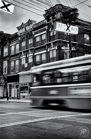 Streetcar, Queen Street West & Palmerston, Toronto, 1988 (Limited Edition Print)