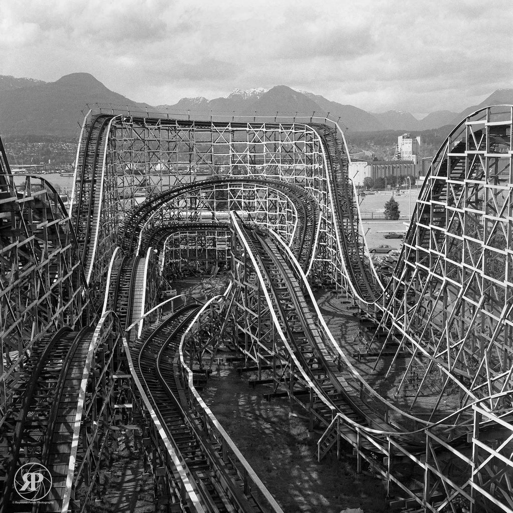 Wooden Roller Coaster, Vancouver, 1986 (Limited Edition Print)