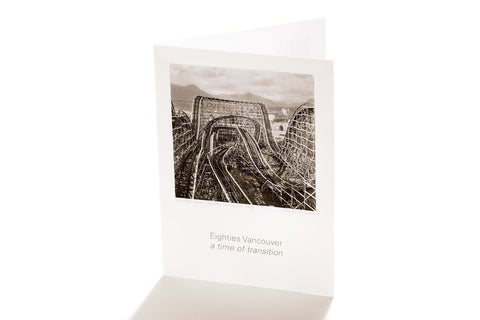 Wooden Roller Coaster, Vancouver, 1986 (Greeting Card)