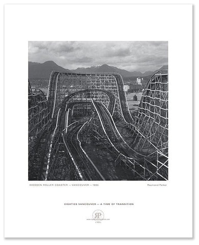 Wooden Roller Coaster, Vancouver, 1986 (Lithographed Poster)